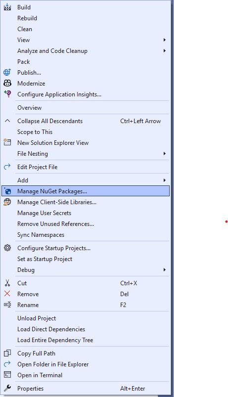 add Scalar  package using nuget